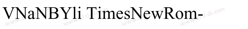 VNaNBYli TimesNewRom字体转换